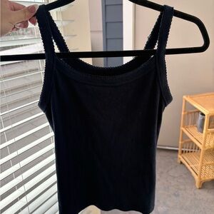 Old Navy Black Ribbed Tank Top